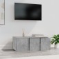 vidaXL Mueble para TV madera contrachapada gris hormigón 80x34x30 cm vidaXL Mueble para TV madera contrachapada gris hormigón 80x34x30 cm