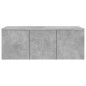 vidaXL Mueble para TV madera contrachapada gris hormigón 80x34x30 cm vidaXL Mueble para TV madera contrachapada gris hormigón 80x34x30 cm