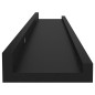 vidaXL Estantes de pared 4 unidades negro 60x9x3 cm vidaXL Estantes de pared 4 unidades negro 60x9x3 cm
