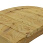 vidaXL Puente de jardín madera maciza pino impregnada 110x74 cm vidaXL Puente de jardín madera maciza pino impregnada 110x74 cm