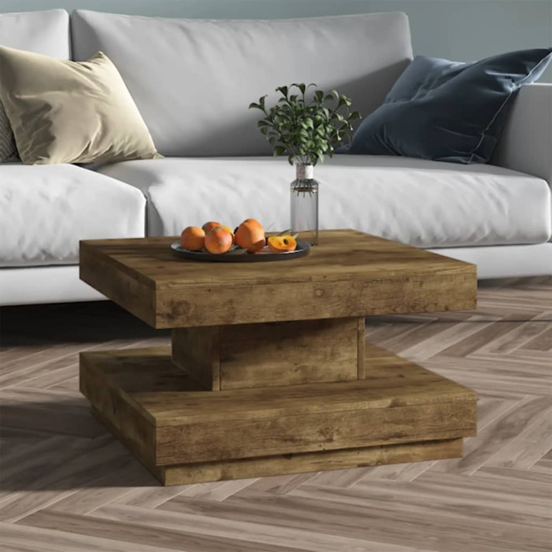 vidaXL Mesa de centro de MDF marrón oscuro 60x60x35 cm vidaXL Mesa de centro de MDF marrón oscuro 60x60x35 cm