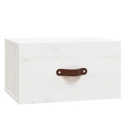 vidaXL Mesita de noche de pared blanco 40x29,5x22 cm