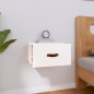vidaXL Mesita de noche de pared blanco 40x29,5x22 cm vidaXL Mesita de noche de pared blanco 40x29,5x22 cm