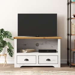 vidaXL Mueble de TV con 2 cajones BODO madera pino marrón 91x43x56 cm