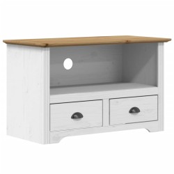 vidaXL Mueble de TV con 2 cajones BODO madera pino marrón 91x43x56 cm