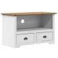 vidaXL Mueble de TV con 2 cajones BODO madera pino marrón 91x43x56 cm vidaXL Mueble de TV con 2 cajones BODO madera pino marrón 91x43x56 cm
