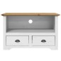 vidaXL Mueble de TV con 2 cajones BODO madera pino marrón 91x43x56 cm vidaXL Mueble de TV con 2 cajones BODO madera pino marrón 91x43x56 cm