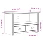 vidaXL Mueble de TV con 2 cajones BODO madera pino marrón 91x43x56 cm vidaXL Mueble de TV con 2 cajones BODO madera pino marrón 91x43x56 cm