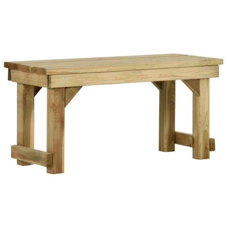 vidaXL Banco de jardín de madera de pino impregnada 90 cm