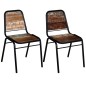 vidaXL Sillas de comedor 2 unidades madera maciza reciclada vidaXL Sillas de comedor 2 unidades madera maciza reciclada