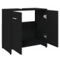 vidaXL Armario de baño madera contrachapada negro 60x33x61 cm vidaXL Armario de baño madera contrachapada negro 60x33x61 cm