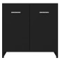 vidaXL Armario de baño madera contrachapada negro 60x33x61 cm vidaXL Armario de baño madera contrachapada negro 60x33x61 cm