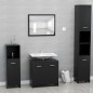 vidaXL Armario de baño madera contrachapada negro 60x33x61 cm vidaXL Armario de baño madera contrachapada negro 60x33x61 cm