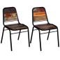 vidaXL Sillas de comedor 2 unidades madera maciza reciclada vidaXL Sillas de comedor 2 unidades madera maciza reciclada