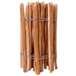 vidaXL Valla de estacas madera de avellano 60x500 cm