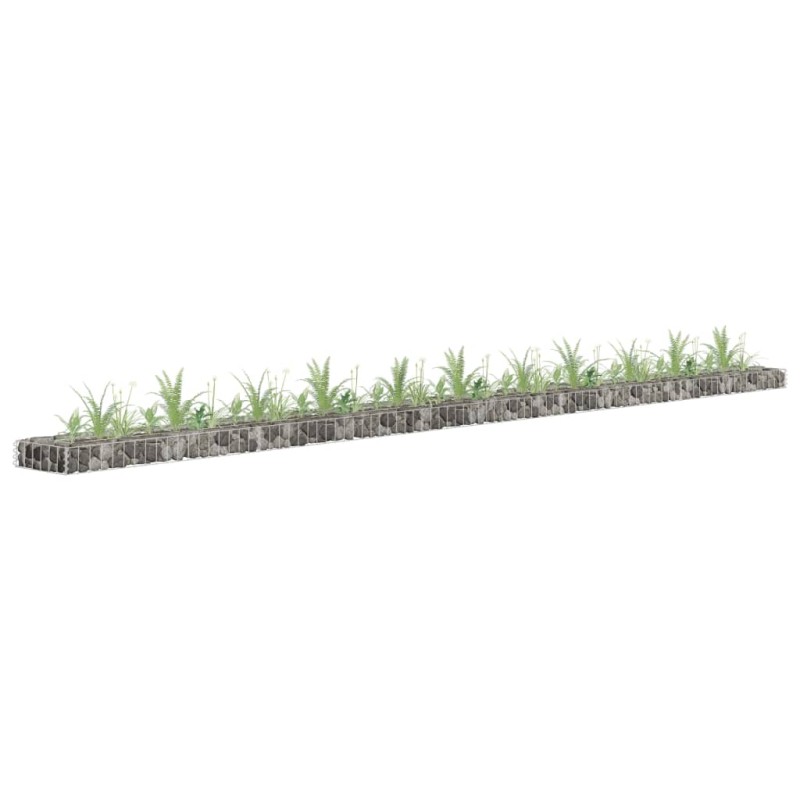 vidaXL Arriate de gaviones de acero galvanizado 450x30x10 cm vidaXL Arriate de gaviones de acero galvanizado 450x30x10 cm