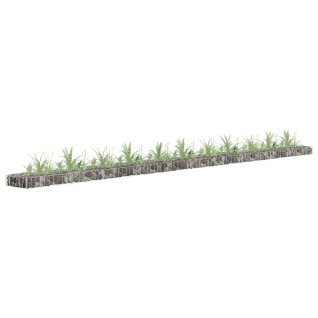 vidaXL Arriate de gaviones de acero galvanizado 450x30x10 cm