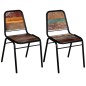 vidaXL Sillas de comedor 2 unidades madera maciza reciclada vidaXL Sillas de comedor 2 unidades madera maciza reciclada