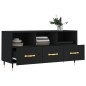 vidaXL Mueble de TV madera de ingeniería negro 102x36x50 cm vidaXL Mueble de TV madera de ingeniería negro 102x36x50 cm
