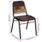 vidaXL Sillas de comedor 2 unidades madera maciza reciclada vidaXL Sillas de comedor 2 unidades madera maciza reciclada