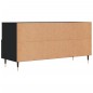 vidaXL Mueble de TV madera de ingeniería negro 102x36x50 cm vidaXL Mueble de TV madera de ingeniería negro 102x36x50 cm
