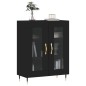 vidaXL Aparador de madera de ingeniería negro 69,5x34x90 cm vidaXL Aparador de madera de ingeniería negro 69,5x34x90 cm