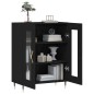 vidaXL Aparador de madera de ingeniería negro 69,5x34x90 cm vidaXL Aparador de madera de ingeniería negro 69,5x34x90 cm