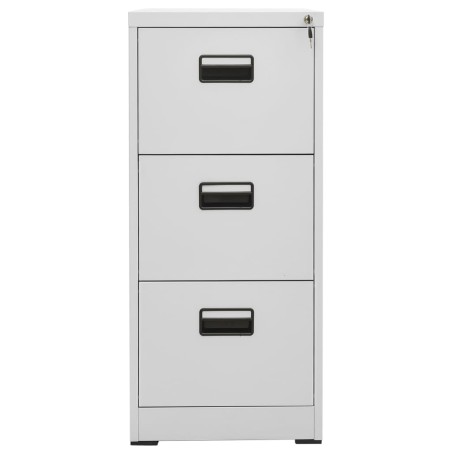 vidaXL Armario archivador de acero gris claro 46x62x102,5 cm