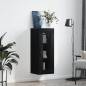 vidaXL Armario de pared negro 34,5x34x90 cm vidaXL Armario de pared negro 34,5x34x90 cm