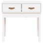 vidaXL Mesa consola de madera maciza de pino blanco 76,5x40x75 cm vidaXL Mesa consola de madera maciza de pino blanco 76,5x40x75 cm