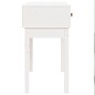 vidaXL Mesa consola de madera maciza de pino blanco 76,5x40x75 cm vidaXL Mesa consola de madera maciza de pino blanco 76,5x40x75 cm