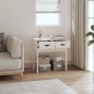 vidaXL Mesa consola de madera maciza de pino blanco 76,5x40x75 cm vidaXL Mesa consola de madera maciza de pino blanco 76,5x40x75 cm