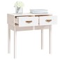 vidaXL Mesa consola de madera maciza de pino blanco 76,5x40x75 cm vidaXL Mesa consola de madera maciza de pino blanco 76,5x40x75 cm