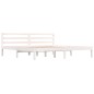 vidaXL Estructura de cama madera maciza de pino blanco 180x200 cm vidaXL Estructura de cama madera maciza de pino blanco 180x200 cm