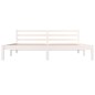 vidaXL Estructura de cama madera maciza de pino blanco 180x200 cm vidaXL Estructura de cama madera maciza de pino blanco 180x200 cm