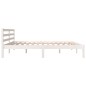 vidaXL Estructura de cama madera maciza de pino blanco 180x200 cm vidaXL Estructura de cama madera maciza de pino blanco 180x200 cm