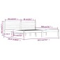 vidaXL Estructura de cama madera maciza de pino blanco 180x200 cm vidaXL Estructura de cama madera maciza de pino blanco 180x200 cm