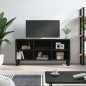vidaXL Mueble de TV madera de ingeniería negro 103,5x30x50 cm