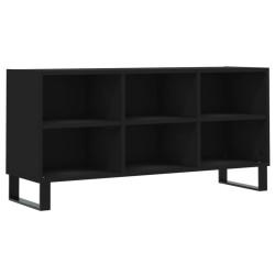 vidaXL Mueble de TV madera de ingeniería negro 103,5x30x50 cm