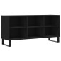 vidaXL Mueble de TV madera de ingeniería negro 103,5x30x50 cm