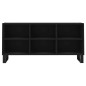 vidaXL Mueble de TV madera de ingeniería negro 103,5x30x50 cm