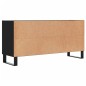 vidaXL Mueble de TV madera de ingeniería negro 103,5x30x50 cm
