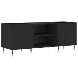 vidaXL Mueble para discos madera contrachapada negro 121x38x48 cm