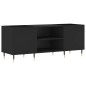 vidaXL Mueble para discos madera contrachapada negro 121x38x48 cm vidaXL Mueble para discos madera contrachapada negro 121x38x48 cm