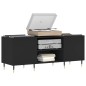 vidaXL Mueble para discos madera contrachapada negro 121x38x48 cm vidaXL Mueble para discos madera contrachapada negro 121x38x48 cm