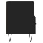 vidaXL Mueble para TV madera contrachapada negro 80x36x50 cm