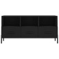 vidaXL Mueble de TV madera de ingeniería negro 102x36x50 cm