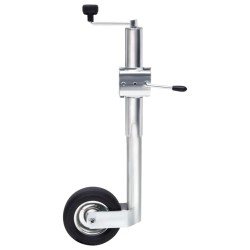 vidaXL Rueda jockey para remolque con abrazadera partida acero 60 mm