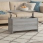 vidaXL Mesa de centro madera contrachapada gris Sonoma 102x55,5x52,5cm vidaXL Mesa de centro madera contrachapada gris Sonoma 102x55,5x52,5cm
