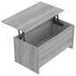 vidaXL Mesa de centro madera contrachapada gris Sonoma 102x55,5x52,5cm vidaXL Mesa de centro madera contrachapada gris Sonoma 102x55,5x52,5cm